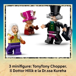 LEGO 75641 ONE PIECE Il Nascondiglio del Dottor Hillk - Gioco da Collezione con 3 Minifigure tra cui TonyTony Chopper - Decoraz