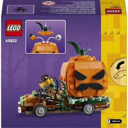 LEGO 40822 Furgone di Halloween Giocattolo - Kit di Arti e Mestieri Fai da Te con Zucca e Minifigure del Contadino - Decorazion