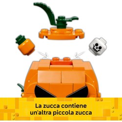 LEGO 40822 Furgone di Halloween Giocattolo - Kit di Arti e Mestieri Fai da Te con Zucca e Minifigure del Contadino - Decorazion