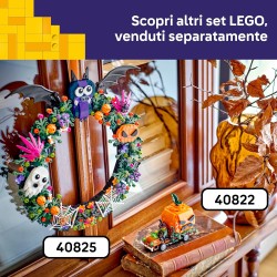 LEGO 40822 Furgone di Halloween Giocattolo - Kit di Arti e Mestieri Fai da Te con Zucca e Minifigure del Contadino - Decorazion
