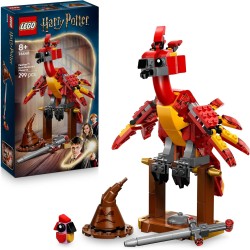LEGO 76448 Harry Potter Fanny: la Fenice di Albus Silente Giocattolo - Set Play & Display con Figura di Uccello - con Cappello 