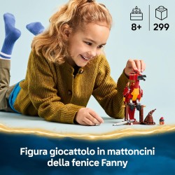 LEGO 76448 Harry Potter Fanny: la Fenice di Albus Silente Giocattolo - Set Play & Display con Figura di Uccello - con Cappello 