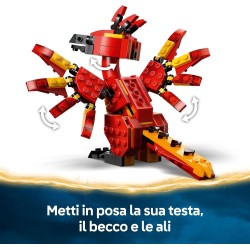 LEGO 76448 Harry Potter Fanny: la Fenice di Albus Silente Giocattolo - Set Play & Display con Figura di Uccello - con Cappello 