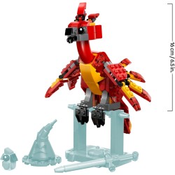 LEGO 76448 Harry Potter Fanny: la Fenice di Albus Silente Giocattolo - Set Play & Display con Figura di Uccello - con Cappello 