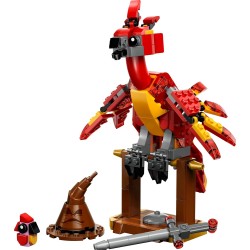 LEGO 76448 Harry Potter Fanny: la Fenice di Albus Silente Giocattolo - Set Play & Display con Figura di Uccello - con Cappello 