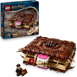LEGO 76449 Harry Potter Il Libro Mostro dei Mostri Azzannante - Giocattolo Interattivo con Motore Pull-Back e Bocca Apribile - 