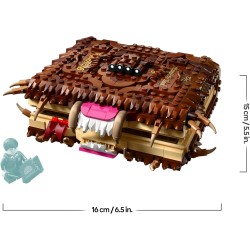 LEGO 76449 Harry Potter Il Libro Mostro dei Mostri Azzannante - Giocattolo Interattivo con Motore Pull-Back e Bocca Apribile - 
