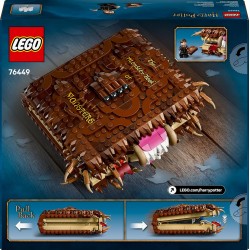 LEGO 76449 Harry Potter Il Libro Mostro dei Mostri Azzannante - Giocattolo Interattivo con Motore Pull-Back e Bocca Apribile - 