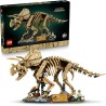 LEGO 77985 Jurassic World Fossili di Dinosauro: Triceratopo - Kit Modellismo per Adulti con Minifigure del Dr. Gerry Harding - 