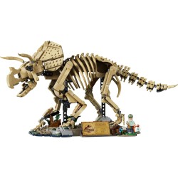 LEGO 77985 Jurassic World Fossili di Dinosauro: Triceratopo - Kit Modellismo per Adulti con Minifigure del Dr. Gerry Harding - 