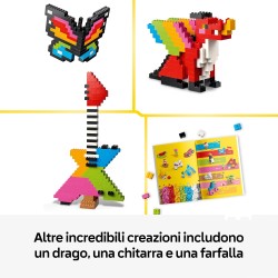 LEGO 11045 Classic Mattoncini Colorati Creativi - Giocattolo per la Motricità Fine - Costruisci Animali, Dinosauri e Veicoli tr