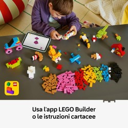 LEGO 11045 Classic Mattoncini Colorati Creativi - Giocattolo per la Motricità Fine - Costruisci Animali, Dinosauri e Veicoli tr