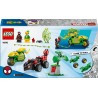 LEGO 11198 Spidey e i Suoi Fantastici Amici Inseguimento sui Dino-Veicoli di Spin ed Electro, Giochi Educativi e di Ruolo da 4 