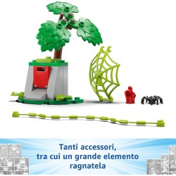 LEGO 11198 Spidey e i Suoi Fantastici Amici Inseguimento sui Dino-Veicoli di Spin ed Electro, Giochi Educativi e di Ruolo da 4 