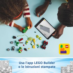 LEGO 11198 Spidey e i Suoi Fantastici Amici Inseguimento sui Dino-Veicoli di Spin ed Electro, Giochi Educativi e di Ruolo da 4 