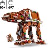 LEGO Star Wars 40806 Walker AT-AT Pan di Zenzero - Giochi di Natale Fai da Te con Minifigure Darth Vader con Spada Laser - Deco
