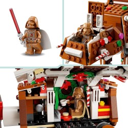 LEGO Star Wars 40806 Walker AT-AT Pan di Zenzero - Giochi di Natale Fai da Te con Minifigure Darth Vader con Spada Laser - Deco