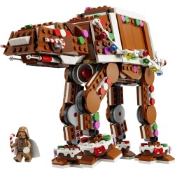 LEGO Star Wars 40806 Walker AT-AT Pan di Zenzero - Giochi di Natale Fai da Te con Minifigure Darth Vader con Spada Laser - Deco