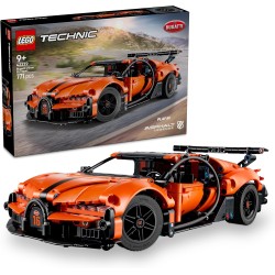 LEGO Technic Bugatti Chiron Pur Sport - Macchina Giocattolo - Modello di Auto da Corsa con Motore W16, Sterzo e Porte Apribili 