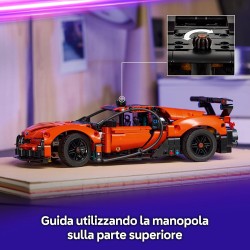 LEGO Technic Bugatti Chiron Pur Sport - Macchina Giocattolo - Modello di Auto da Corsa con Motore W16, Sterzo e Porte Apribili 
