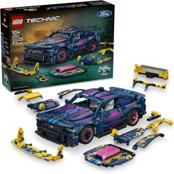 LEGO Technic 42236 Auto Ford Mustang GT Custom Garage GT Giocattolo - Kit di Modellismo con Motore V8, Sterzo HOG e Parti della