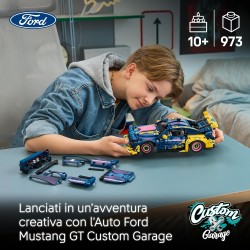 LEGO Technic 42236 Auto Ford Mustang GT Custom Garage GT Giocattolo - Kit di Modellismo con Motore V8, Sterzo HOG e Parti della