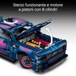 LEGO Technic 42236 Auto Ford Mustang GT Custom Garage GT Giocattolo - Kit di Modellismo con Motore V8, Sterzo HOG e Parti della