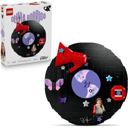 LEGO 43028 Editions Vinile di Olivia Rodrigo - Giocattolo con Modello di Disco, Minifigure e Accessori - Decorazione da Parete 
