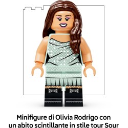 LEGO 43028 Editions Vinile di Olivia Rodrigo - Giocattolo con Modello di Disco, Minifigure e Accessori - Decorazione da Parete 