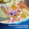 LEGO | 43257 Disney Angel - Lilo & Stitch Giocattolo da Costruire - Personaggio da Esposizione in Mattoncini con 3 Palloncini a