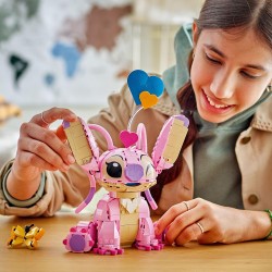 LEGO | 43257 Disney Angel - Lilo & Stitch Giocattolo da Costruire - Personaggio da Esposizione in Mattoncini con 3 Palloncini a