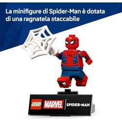 LEGO | 76346 Marvel Personaggio di Spider-Man - Action Figure Giocattolo del Supereroe con Minifigure da Collezione - Decorazio