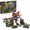 LEGO 77982 Jurassic World Fuga dal Dinosauro Spinosauro - Giocattolo Interattivo con una Figura di Dinosauro, una Moto e 2 Mini