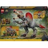 LEGO 77982 Jurassic World Fuga dal Dinosauro Spinosauro - Giocattolo Interattivo con una Figura di Dinosauro, una Moto e 2 Mini