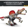 LEGO 77982 Jurassic World Fuga dal Dinosauro Spinosauro - Giocattolo Interattivo con una Figura di Dinosauro, una Moto e 2 Mini