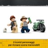 LEGO 77982 Jurassic World Fuga dal Dinosauro Spinosauro - Giocattolo Interattivo con una Figura di Dinosauro, una Moto e 2 Mini