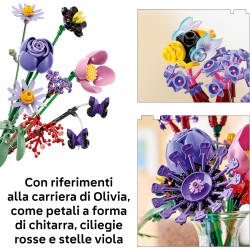 LEGO 11507 Botanicals & Editions Bouquet di Fiori di Olivia Rodrigo - 11 Fiori Artificiali tra cui Rose e Margherite - Decorazi