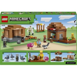 LEGO 21596 Minecraft Attacco al Villaggio dell’Evocatore - Casa Giocattolo con Giardino e 11 Personaggi tra cui Villico Murator