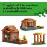 LEGO 21596 Minecraft Attacco al Villaggio dell’Evocatore - Casa Giocattolo con Giardino e 11 Personaggi tra cui Villico Murator
