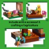 LEGO 21596 Minecraft Attacco al Villaggio dell’Evocatore - Casa Giocattolo con Giardino e 11 Personaggi tra cui Villico Murator