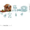 LEGO 21596 Minecraft Attacco al Villaggio dell’Evocatore - Casa Giocattolo con Giardino e 11 Personaggi tra cui Villico Murator