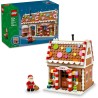 LEGO 40809 Casa di Pan di Zenzero Festiva - Gioco Natalizio di Arti e Mestieri con Minifigure di Babbo Natale e Accessori - Dec