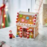 LEGO 40809 Casa di Pan di Zenzero Festiva - Gioco Natalizio di Arti e Mestieri con Minifigure di Babbo Natale e Accessori - Dec