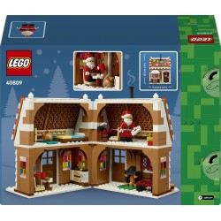 LEGO 40809 Casa di Pan di Zenzero Festiva - Gioco Natalizio di Arti e Mestieri con Minifigure di Babbo Natale e Accessori - Dec