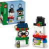LEGO 40812 Pupazzi di Neve Ornamentali - Kit di Arti e Mestieri - Giochi di Natale con 2 Personaggi e Accessori - Decorazioni N