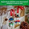 LEGO 40812 Pupazzi di Neve Ornamentali - Kit di Arti e Mestieri - Giochi di Natale con 2 Personaggi e Accessori - Decorazioni N