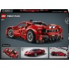 LEGO 42235 Technic Auto Ferrari 488 PISTA - Macchina Giocattolo con Motore V8, Sterzo e Differenziale - Decorazione da Camerett