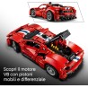 LEGO 42235 Technic Auto Ferrari 488 PISTA - Macchina Giocattolo con Motore V8, Sterzo e Differenziale - Decorazione da Camerett