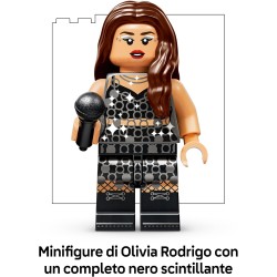LEGO 43029 Editions La Mezzaluna del Concerto di Olivia Rodrigo - Kit di Modellismo con Giradischi, Vinile e Minifigure - Decor
