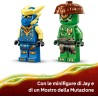LEGO 71853 NINJAGO Duello con il Drago-Mech di Jay - Giocattolo Ninja con 2 Action Figure, 2 Minifigure, Katana e Spade - Idea 